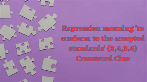 accepted standard crossword